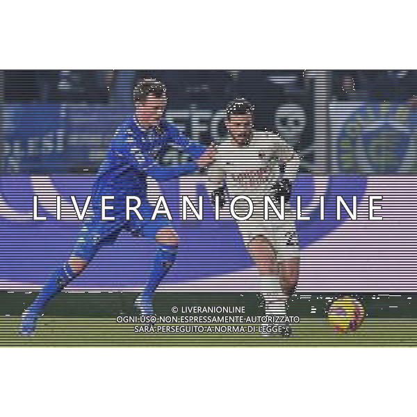 GuglielmiL/LMedia - Empoli FC vs AC Milan - italian soccer Serie A match 2021/2022 22 December 2021 - Carlo Castellani stadium, Empoli, Italy Photo showing: Alessandro Florenzi (Milan) and Liam Henderson (Empoli) @GuglielmiL/LMedia AG ALDO LIVERANI SAS