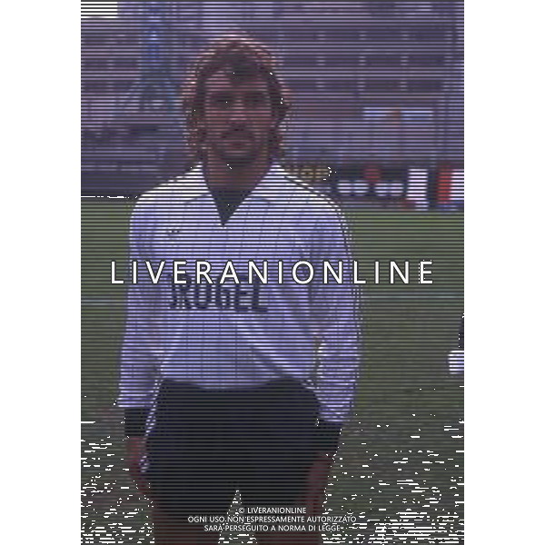 RETROSPETTIVA ROBERTO BORDIN CALCIATORE NELLA FOTO ROBERTO BORDIN CON LA MAGLIA DEL CESENA CALCIO AG ALDO LIVERANI SAS