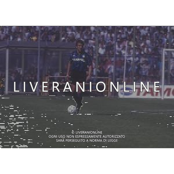 RETROSPETTIVA ROBERTO BORDIN CALCIATORE NELLA FOTO ROBERTO BORDIN CON LA MAGLIA DELL\'ATALANTA CALCIO NELL\'ANNO 1990-1991 AG ALDO LIVERANI SAS