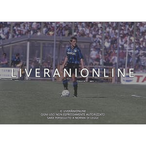 RETROSPETTIVA ROBERTO BORDIN CALCIATORE NELLA FOTO ROBERTO BORDIN CON LA MAGLIA DELL\'ATALANTA CALCIO NELL\'ANNO 1990-1991 AG ALDO LIVERANI SAS