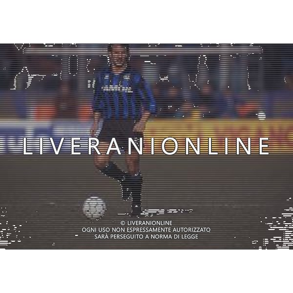 RETROSPETTIVA ROBERTO BORDIN CALCIATORE NELLA FOTO ROBERTO BORDIN CON LA MAGLIA DELL\'ATALANTA CALCIO NELL\'ANNO 1991-1992 AG ALDO LIVERANI SAS