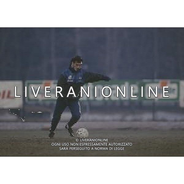 RETROSPETTIVA ROBERTO BORDIN CALCIATORE NELLA FOTO ROBERTO BORDIN CON LA MAGLIA DELL\'ATALANTA CALCIO NELL\'ANNO 1992-1993 AG ALDO LIVERANI SAS