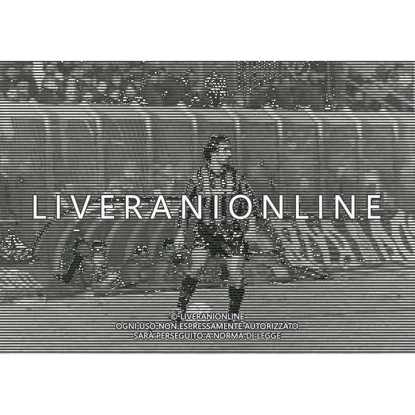 RETROSPETTIVA ROBERTO BORDIN CALCIATORE NELLA FOTO ROBERTO BORDIN CON LA MAGLIA DELL\'ATALANTA CALCIO AG ALDO LIVERANI SAS