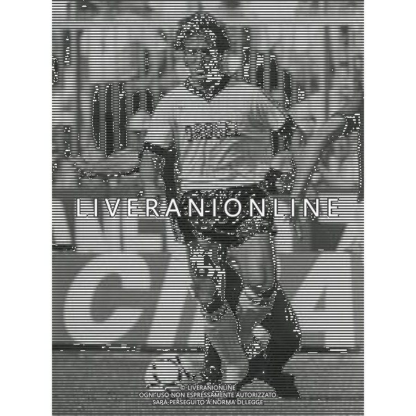 RETROSPETTIVA ROBERTO BORDIN CALCIATORE NELLA FOTO ROBERTO BORDIN CON LA MAGLIA DEL CESENA CALCIO AG ALDO LIVERANI SAS