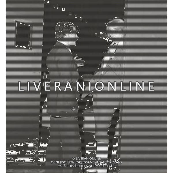 RETROSPETTIVA UMBERTO ORSINI ATTORE NELLA FOTO UMBERTO ORSINI A MILANO NELL\'ANNO 1979 CON ELLEN KESSLER AG ALDO LIVERANI SAS 