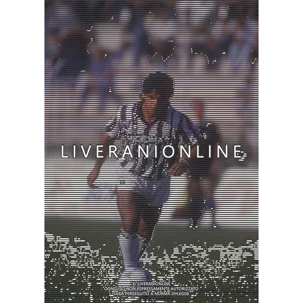RETROSPETTIVA HUGO MARADONA CALCIATORE NELLA FOTO HUGO MARADONA CON LA MAGLIA DELL\'ASCOLI CALCIO AG ALDO LIVERANI SAS