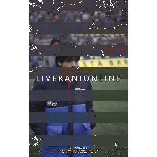 RETROSPETTIVA HUGO MARADONA CALCIATORE NELLA FOTO HUGO MARADONA CON LA MAGLIA DELL\'ASCOLI CALCIO AG ALDO LIVERANI SAS