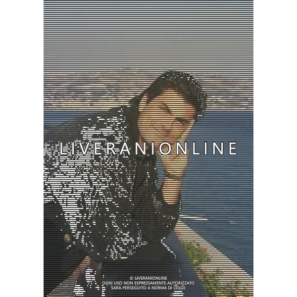 RETROSPETTIVA TYRONE POWER JUNIOR CANTANTE NELLA FOTO TYRONE POWER JUNIOR A SANREMO NELL\'ANNO 1991 AG ALDO LIVERANI SAS