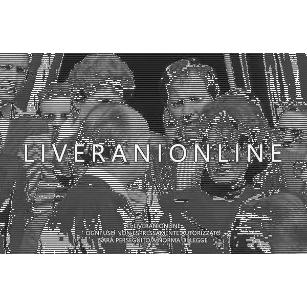 MILANO 03/05/1975 - FUNERALI di SERGIO RAMELLI, aggredito il 13 Aprile da militanti dell\'ultra sinistra che lo colpirono alla testa con chiavii inglesi e sbarre di ferro. NELLA FOTO LA MADRE ANITA CON GIORGIO ALMIRANTE ©Archivio Giovanni Liverani/AG. ALDO LIVERANI SAS