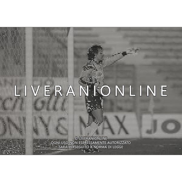 RETROSPETTIVA GRAZIANO BATTISTINI CALCIATORE NELLA FOTO GRAZIANO BATTISTINI CON LA MAGLIA DELL\'UDINESE CALCIO AG ALDO LIVERANI SAS