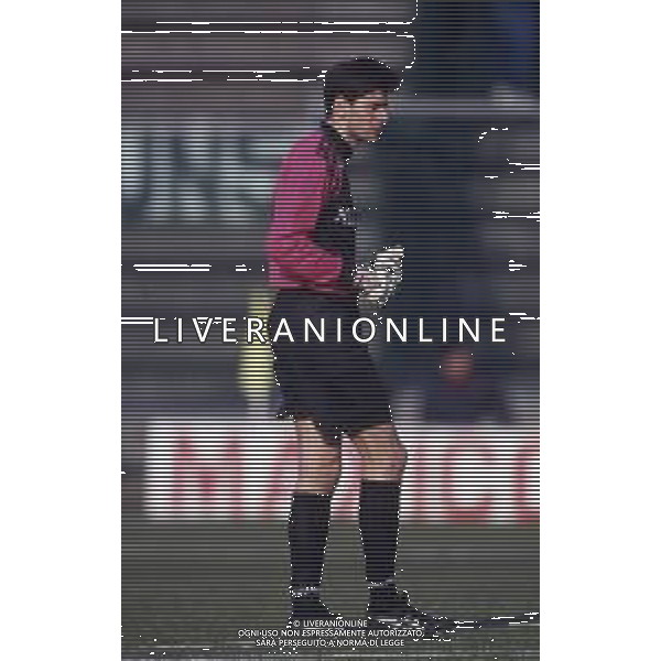 RETROSPETTIVA LUIGI TURCI CALCIATORE NELLA FOTO LUIGI TURCI CON LA MAGLIA DELLA CREMONESE CALCIO AG ALDO LIVERANI SAS