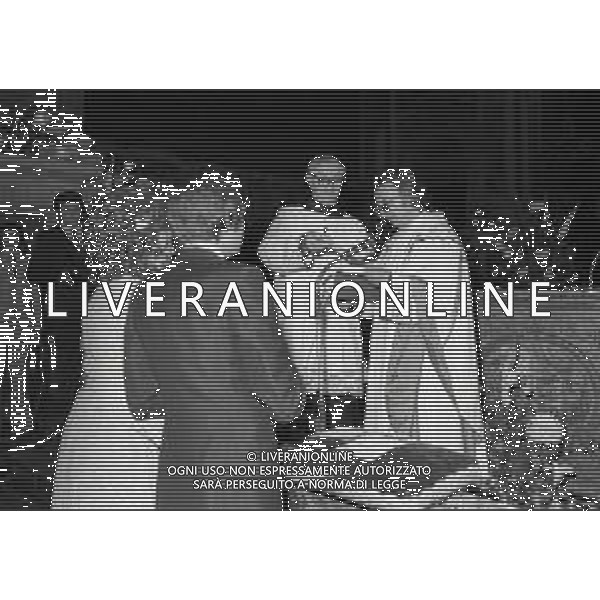 RETROSPETTIVA PADRE ELIGIO PSEUDONIMO DI PADRE ANGELO GELMINI ASSISTENTE SPIRITUALE NELLA FOTO PADRE ELIGIO A UNA FUNZIONE NELL\'ANNO 1973 AG ALDO LIVERANI SAS