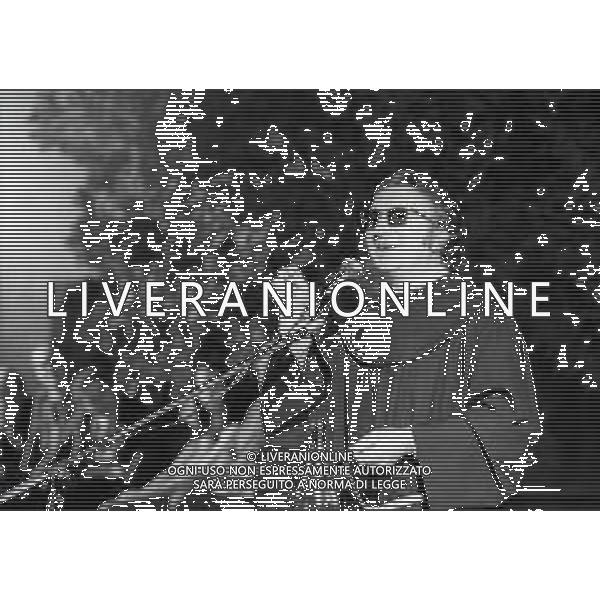 RETROSPETTIVA PADRE ELIGIO PSEUDONIMO DI PADRE ANGELO GELMINI ASSISTENTE SPIRITUALE  NELLA FOTO PADRE ELIGIO A COZZO LOMELLINA NELL\'ANNO 1975 AG ALDO LIVERANI SAS  