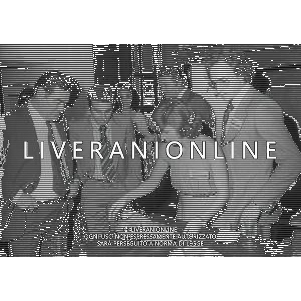 RETROSPETTIVA PADRE ELIGIO PSEUDONIMO DI PADRE ANGELO GELMINI ASSISTENTE SPIRITUALE  NELLA FOTO PADRE ELIGIO A COZZO LOMELLINA NELL\'ANNO 1975 NEREO ROCCO AG ALDO LIVERANI SAS  