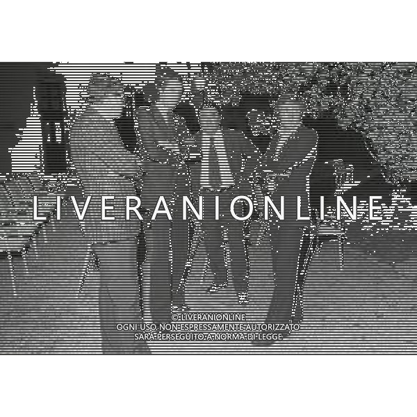 RETROSPETTIVA PADRE ELIGIO PSEUDONIMO DI PADRE ANGELO GELMINI ASSISTENTE SPIRITUALE  NELLA FOTO FABIO CUDICINI CON NEREO ROCCO E RICCARDO SOGLIANO AG ALDO LIVERANI SAS   