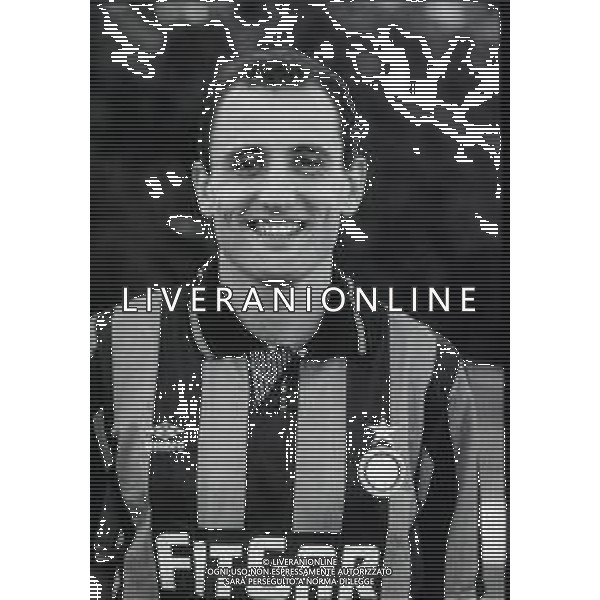 RETROSPETTIVA SERGIO BATTISTINI CALCIATORE NELLA FOTO SERGIO BATTISTINI CON LA MAGLIA DELL\'INTER NELL\'ANNO 1991-1992 AG ALDO LIVERANI SAS