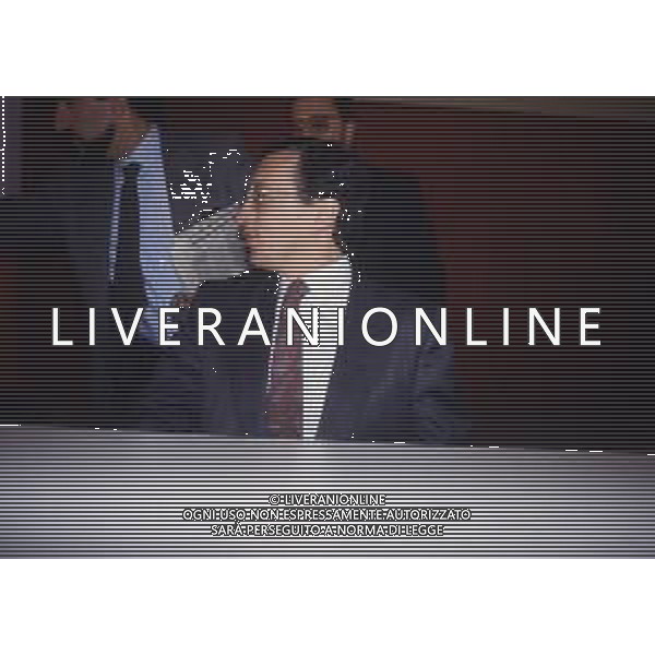 RETROSPETTIVA GIANFRANCO FINI POLITICO NELLA FOTO GIANFRANCO FINI NELL\'ANNO 1989 AG ALDO LIVERANI SAS