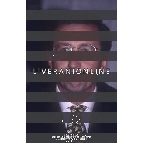RETROSPETTIVA GIANFRANCO FINI POLITICO NELLA FOTO GIANFRANCO FINI A MILANO NELL\'ANNO 1994 AG ALDO LIVERANI SAS 