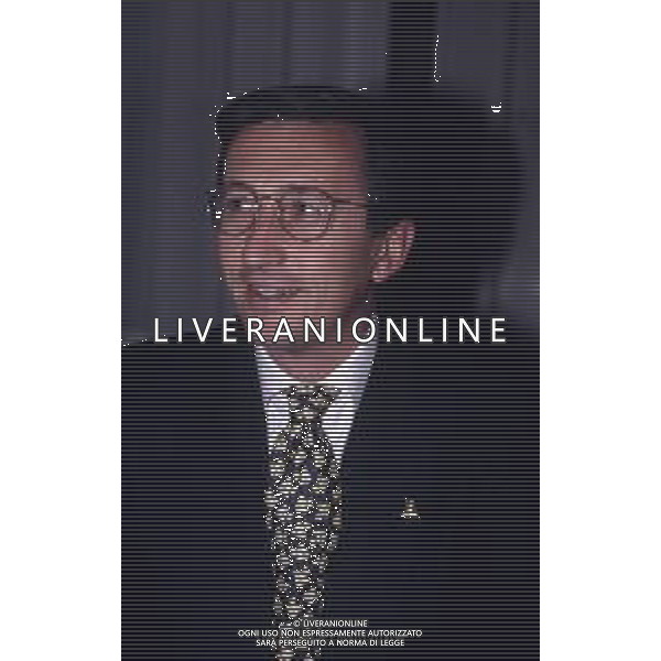RETROSPETTIVA GIANFRANCO FINI POLITICO NELLA FOTO GIANFRANCO FINI A MILANO NELL\'ANNO 1994 AG ALDO LIVERANI SAS 