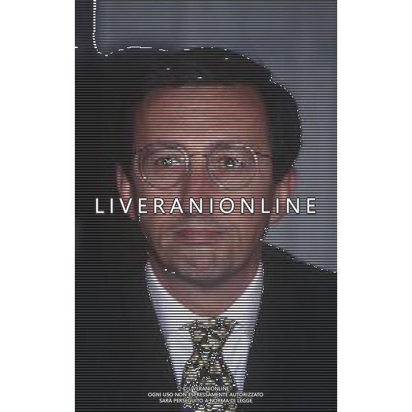 RETROSPETTIVA GIANFRANCO FINI POLITICO NELLA FOTO GIANFRANCO FINI A MILANO NELL\'ANNO 1994 AG ALDO LIVERANI SAS 