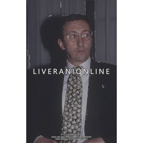 RETROSPETTIVA GIANFRANCO FINI POLITICO NELLA FOTO GIANFRANCO FINI A MILANO NELL\'ANNO 1994 AG ALDO LIVERANI SAS 