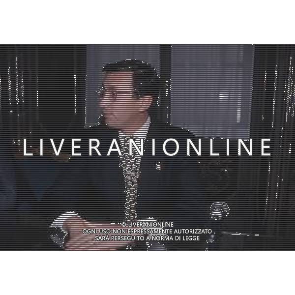 RETROSPETTIVA GIANFRANCO FINI POLITICO NELLA FOTO GIANFRANCO FINI A MILANO NELL\'ANNO 1994 AG ALDO LIVERANI SAS 