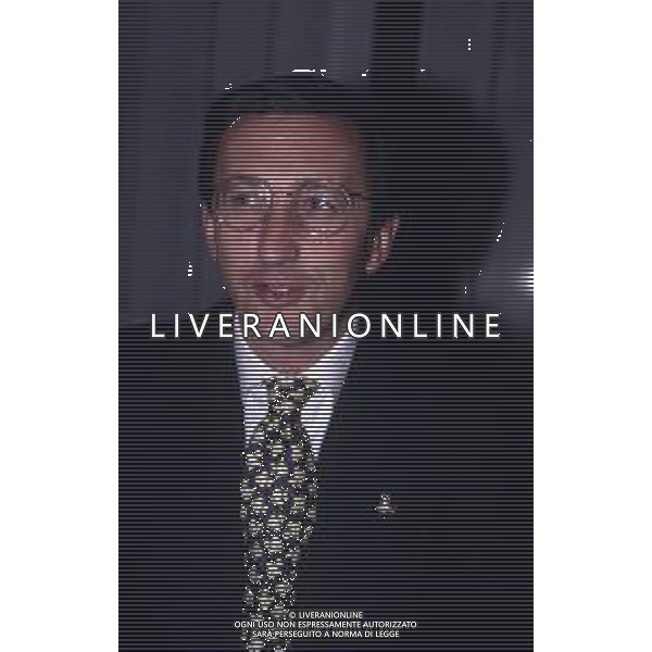 RETROSPETTIVA GIANFRANCO FINI POLITICO NELLA FOTO GIANFRANCO FINI A MILANO NELL\'ANNO 1994 AG ALDO LIVERANI SAS 