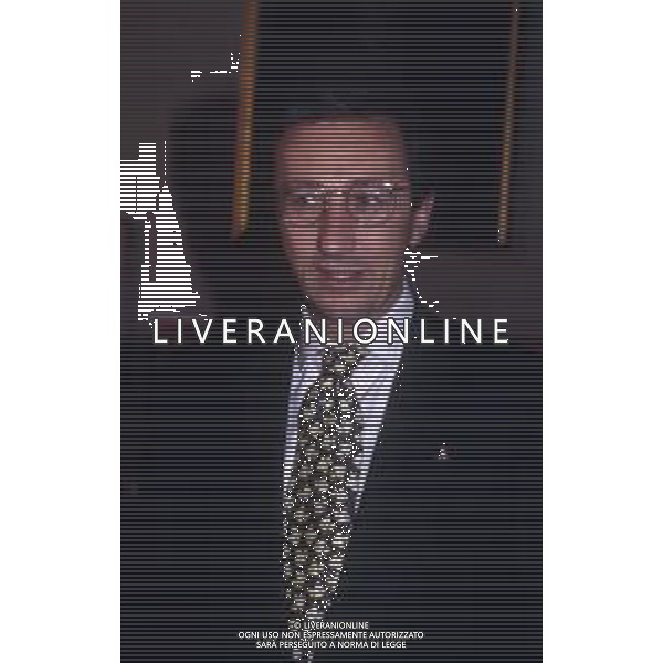 RETROSPETTIVA GIANFRANCO FINI POLITICO NELLA FOTO GIANFRANCO FINI A MILANO NELL\'ANNO 1994 AG ALDO LIVERANI SAS 