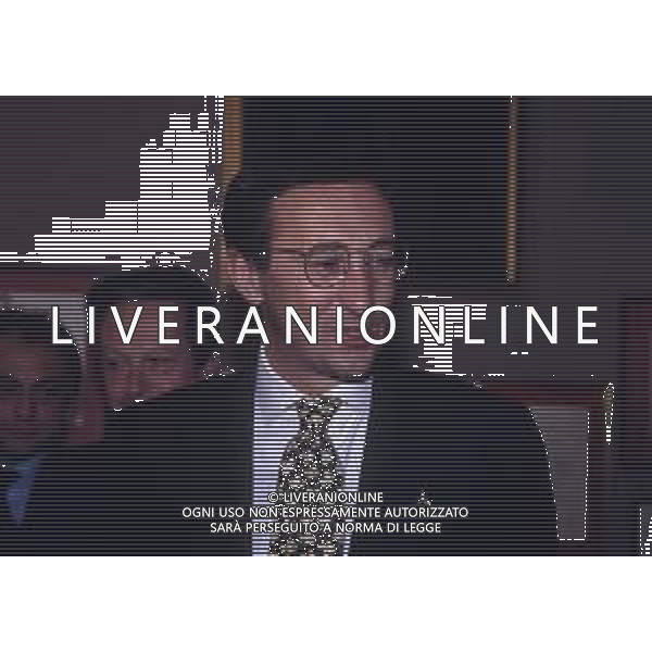 RETROSPETTIVA GIANFRANCO FINI POLITICO NELLA FOTO GIANFRANCO FINI A MILANO NELL\'ANNO 1994 AG ALDO LIVERANI SAS 