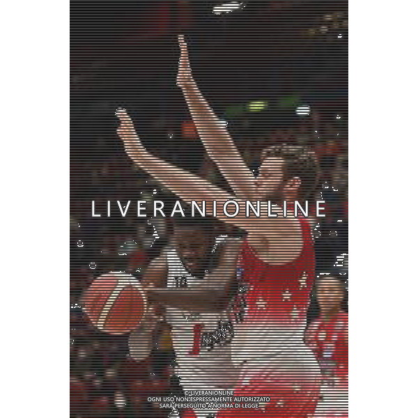 © TVRG Mouhammadou Jaiteh (Bologna) e Nicolo\' Melli (Milano) AX Armani Exchange Milano vs Virtus Segafredo Bologna Campionato Serie A UnipolSai - 13a giornata regular season Assago (MI) 05-01-2022 Mediolanum Forum foto Roberto Garavaglia/ag. Aldo Liverani sas