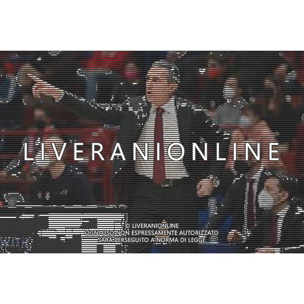 ¬© TVRG Sergio Scariolo allenatore Virtus Bologna AX Armani Exchange Milano vs Virtus Segafredo Bologna Campionato Serie A UnipolSai - 13a giornata regular season Assago (MI) 06-01-2022 Mediolanum Forum foto Roberto Garavaglia/ag. Aldo Liverani sas/AGENZIA ALDO LIVERANI SAS