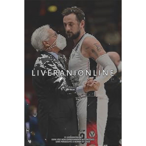 © TVRG Massimo Zanetti SX presidente Virtus Bologna e Marco Belinelli (Bologna) DX AX Armani Exchange Milano vs Virtus Segafredo Bologna Campionato Serie A UnipolSai - 13a giornata regular season Assago (MI) 06-01-2022 Mediolanum Forum foto Roberto Garavaglia/ag. Aldo Liverani sas/AGENZIA ALDO LIVERANI SAS