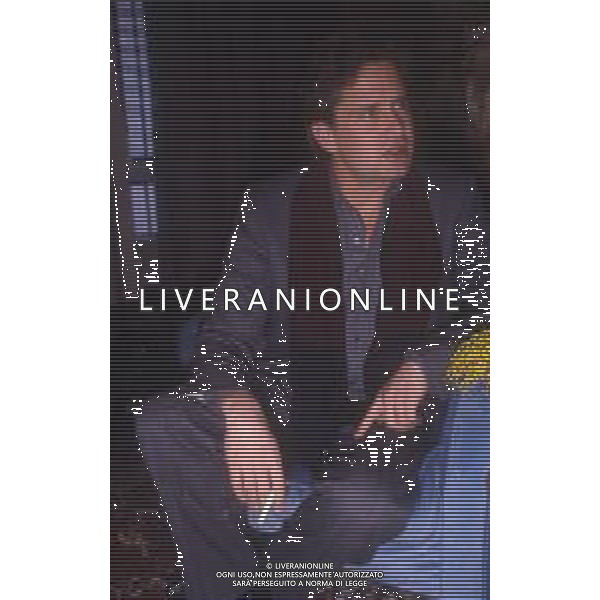 17-02-1986 MILANO TERRAZZA MARTINI CONFERENZA STAMPA MICHAEL DOUGLAS  NELLA FOTO MICHAEL DOUGLAS  AG ALDO LIVERANI SAS