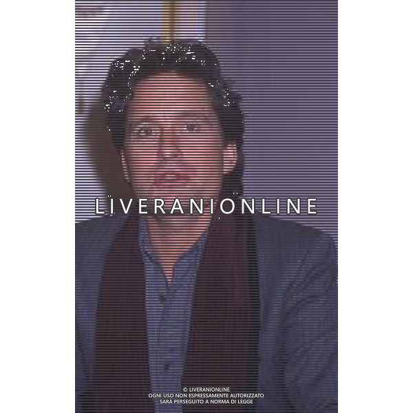 17-02-1986 MILANO TERRAZZA MARTINI CONFERENZA STAMPA MICHAEL DOUGLAS  NELLA FOTO MICHAEL DOUGLAS  AG ALDO LIVERANI SAS
