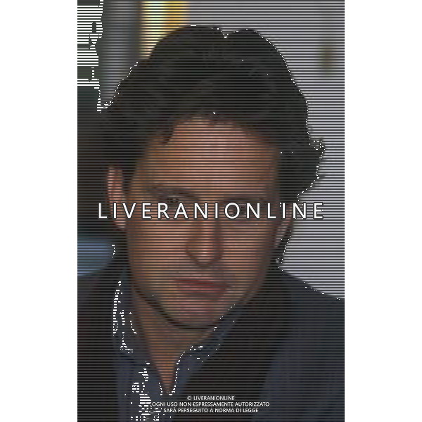 17-02-1986 MILANO TERRAZZA MARTINI CONFERENZA STAMPA MICHAEL DOUGLAS  NELLA FOTO MICHAEL DOUGLAS  AG ALDO LIVERANI SAS