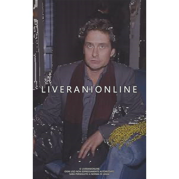 17-02-1986 MILANO TERRAZZA MARTINI CONFERENZA STAMPA MICHAEL DOUGLAS  NELLA FOTO MICHAEL DOUGLAS  AG ALDO LIVERANI SAS