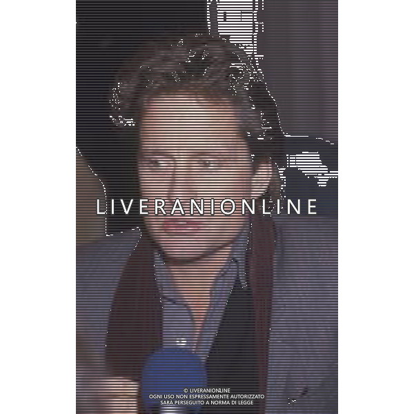 17-02-1986 MILANO TERRAZZA MARTINI CONFERENZA STAMPA MICHAEL DOUGLAS  NELLA FOTO MICHAEL DOUGLAS  AG ALDO LIVERANI SAS