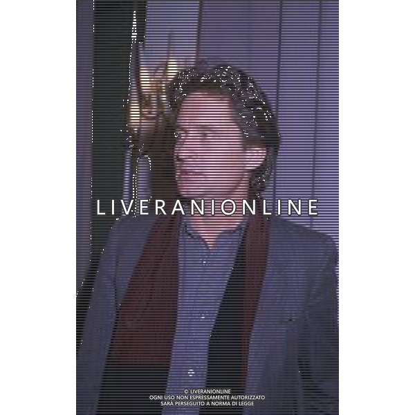17-02-1986 MILANO TERRAZZA MARTINI CONFERENZA STAMPA MICHAEL DOUGLAS  NELLA FOTO MICHAEL DOUGLAS  AG ALDO LIVERANI SAS