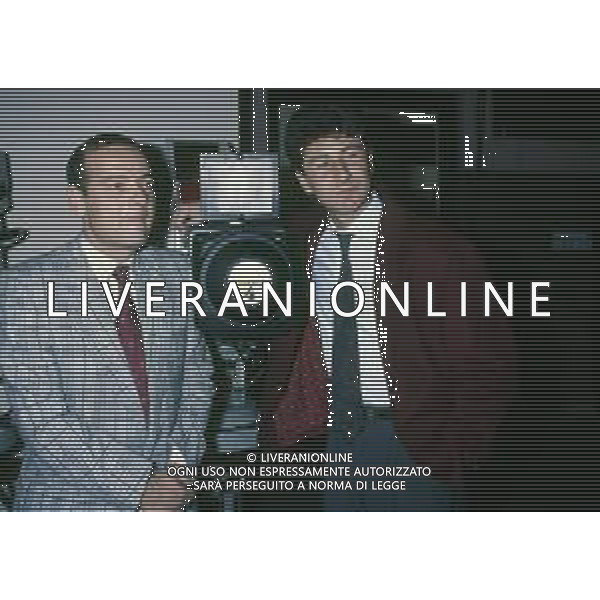 RETROSPETTIVA FABIO FAZIO CONDUTTORE TELEVISIVO - AUTORE TELEVISIVO-IMITATORE-SCRITTORE E DOPPIATORE TELEVISIVO NELLA FOTO FABIO FAZIO NELLA TRASMISSIONE TELEVISIVA“FATE IL VOSTRO GIOCO“ NELL\'ANNO 1988 CON GIANCARLO NICOTRA AG ALDO LIVERANI SAS