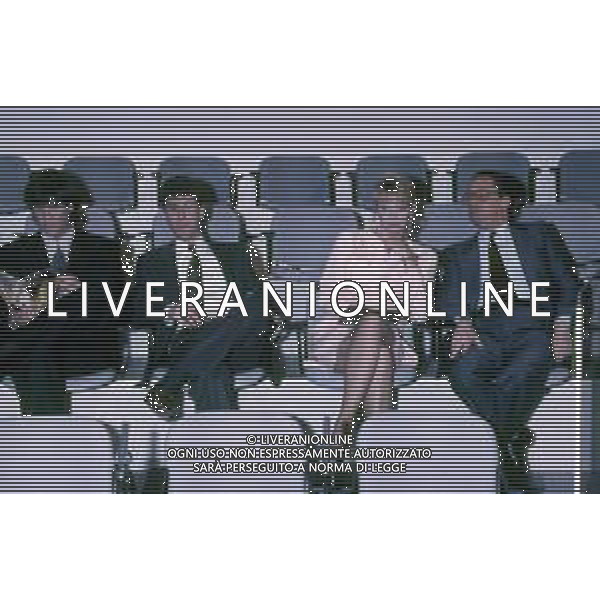 RETROSPETTIVA FABIO AGOSTINO FRANCESCO FAZIO CONDUTTORE TELEVISIVO-IMITATORE-SCRITTORE E PRODUTTORE ARTISTICO NELLA FOTO FABIO FAZIO NELL\'ANNO 1988 NELLA TRASMISSIONE TELEVISIVA “FORZA ITALIA“CON WALTER ZENGA ROBERTA TERMALI E MAURIZIO MOSCA AG ALDO LIVERANI SAS