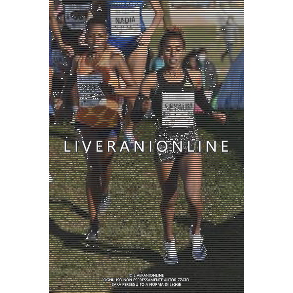 © TVRG Dawit Seyaum (ETH) e sulla SX Beatrice Chebet (KEN) 65° Campaccio Cross Country evento Gold del World Athletics Cross Country Tour San Giorgio su Legnano (MI) 06-01-2022 foto Roberto Garavaglia/ag. Aldo Liverani sas