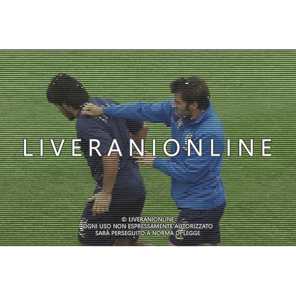 COVERCIANO 04/10/2005 RADUNO E ALLENAMENTO ITALIA NELLA FOTO: ALESSANDRO DEL PIERO E GENNARO IVAN GATTUSO FOTO GIANNI NUCCI/AG. ALDO LIVERANI