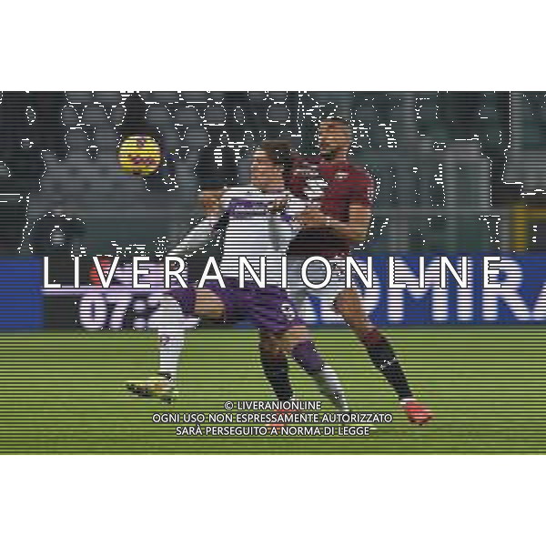 Torino 09.1.2022 Stadio Olimpico Grande Torino ©Alessandro Falzone/Agenzia Aldo Liverani Torino vs Fiorentina Serie A Tim 2021/2022 Nella foto : Dusan Vlahovic-Bremer ©FALZONE/AGENZIA ALDO LIVERANI SAS
