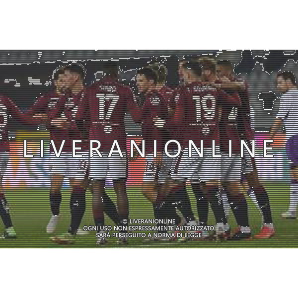 Torino 09.1.2022 Stadio Olimpico Grande Torino ©Alessandro Falzone/Agenzia Aldo Liverani Torino vs Fiorentina Serie A Tim 2021/2022 Nella foto : esultanza primo gol di brekalo ©FALZONE/AGENZIA ALDO LIVERANI SAS