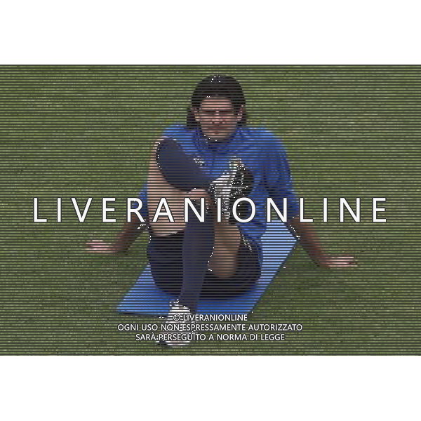 COVERCIANO 04/10/2005 RADUNO E ALLENAMENTO ITALIA NELLA FOTO: IAQUINTA VINCENZO FOTO GIANNI NUCCI/AG. ALDO LIVERANI