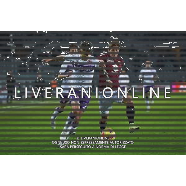 Torino 10.1.2022 Stadio Olimpico Grande Torino ©Alessandro Falzone/Agenzia Aldo Liverani Torino vs Fiorentina Serie A Tim 2021/2022 Nella foto : Lucas Martinez Quarta-Dennis Praet ©TVAF Falzone/AGENZIA ALDO LIVERANI SAS