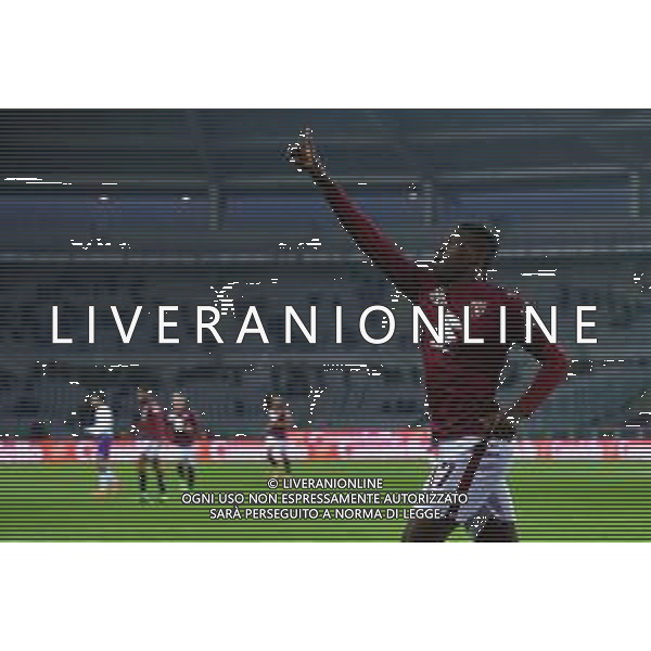 Torino 10.1.2022 Stadio Olimpico Grande Torino ©Alessandro Falzone/Agenzia Aldo Liverani Torino vs Fiorentina Serie A Tim 2021/2022 Nella foto : Esultanza gol di Wilfried Singo ©TVAF Falzone/AGENZIA ALDO LIVERANI SAS