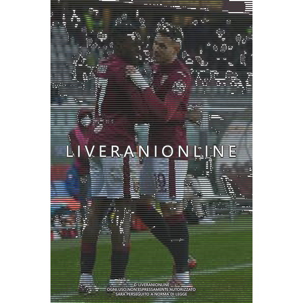 Torino 10.1.2022 Stadio Olimpico Grande Torino ©Alessandro Falzone/Agenzia Aldo Liverani Torino vs Fiorentina Serie A Tim 2021/2022 Nella foto : Esultanza gol di Wilfried Singo ©TVAF Falzone/AGENZIA ALDO LIVERANI SAS