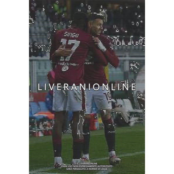 Torino 10.1.2022 Stadio Olimpico Grande Torino ©Alessandro Falzone/Agenzia Aldo Liverani Torino vs Fiorentina Serie A Tim 2021/2022 Nella foto : Esultanza gol di Wilfried Singo ©TVAF Falzone/AGENZIA ALDO LIVERANI SAS