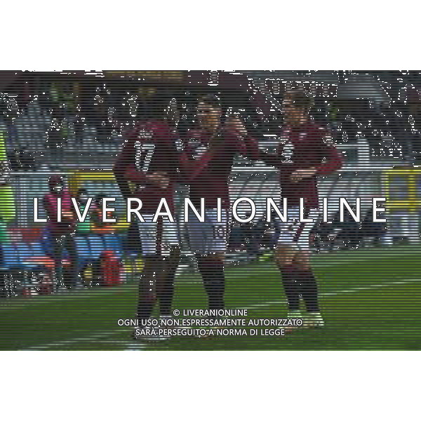 Torino 10.1.2022 Stadio Olimpico Grande Torino ©Alessandro Falzone/Agenzia Aldo Liverani Torino vs Fiorentina Serie A Tim 2021/2022 Nella foto : Esultanza gol di Wilfried Singo ©TVAF Falzone/AGENZIA ALDO LIVERANI SAS